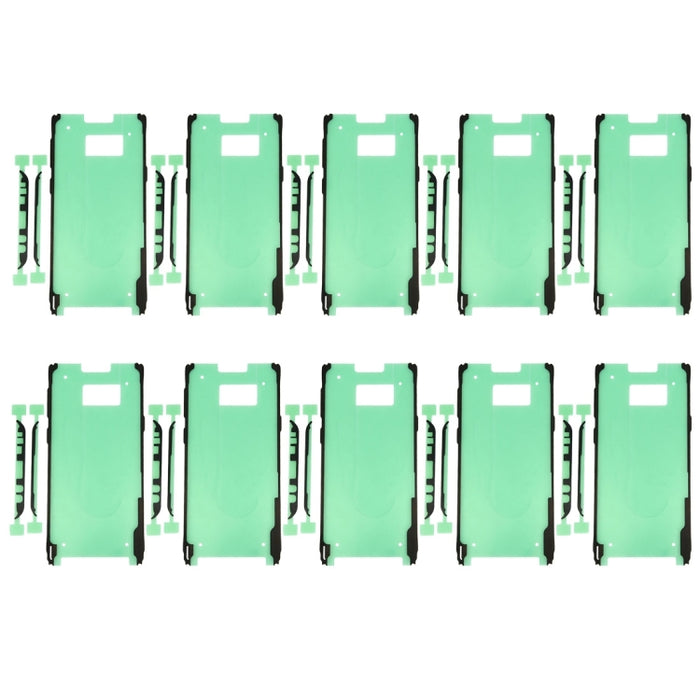 Para Galaxy S8+ 10 piezas Adhesivo de carcasa frontal y adhesivo de bisel de marco medio