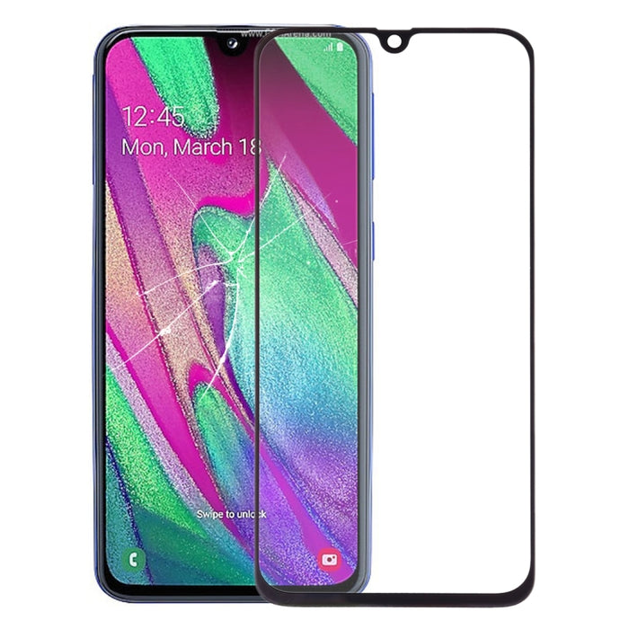 Para Galaxy A40 Lente de vidrio exterior de pantalla frontal