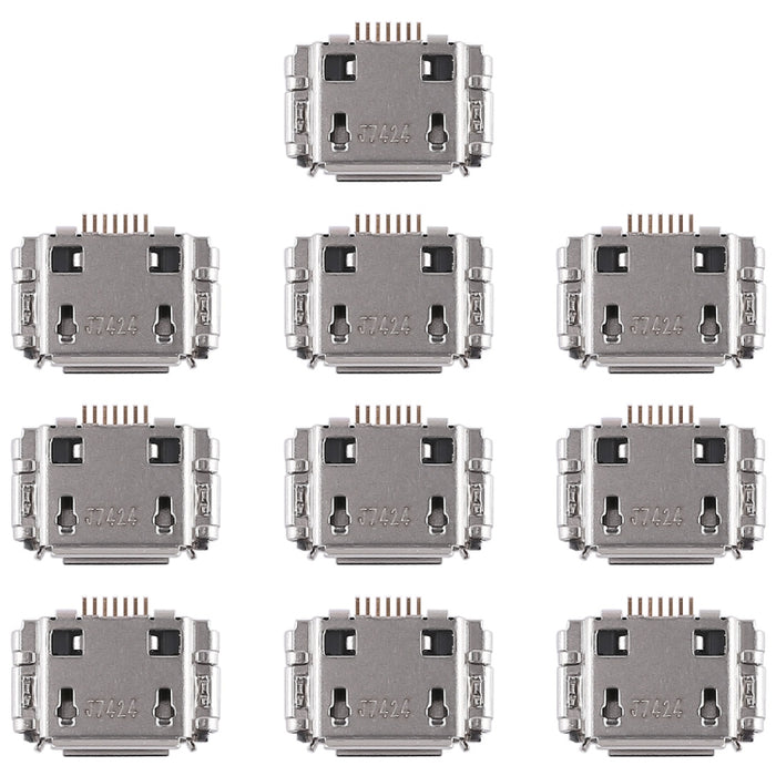 Para Galaxy Note N7000 / i9220 / S5830 Conector de puerto de carga de 10 piezas