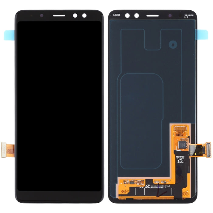 Pantalla LCD AMOLED para Galaxy A8 (2018) / A5 (2018) / A530 con ensamblaje completo de digitalizador (negro)