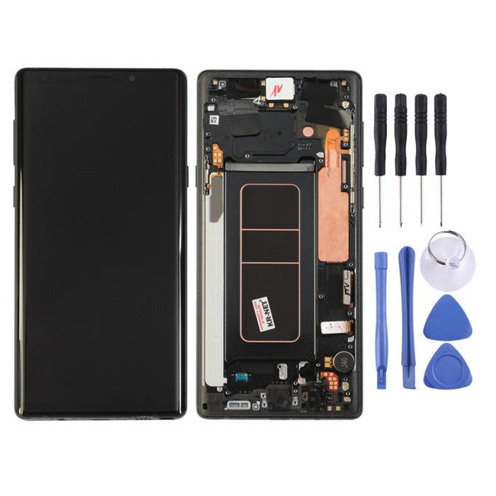 Pantalla LCD y digitalizador de montaje completo con marco para Galaxy Note9 / N960A / N960F / N960V / N960T / N960U