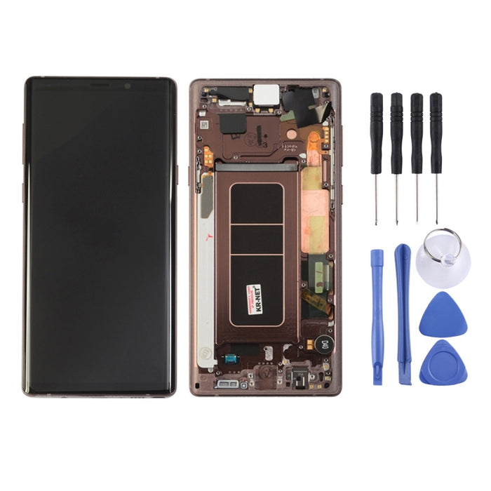 Pantalla LCD y digitalizador de montaje completo con marco para Galaxy Note9 / N960A / N960F / N960V / N960T / N960U