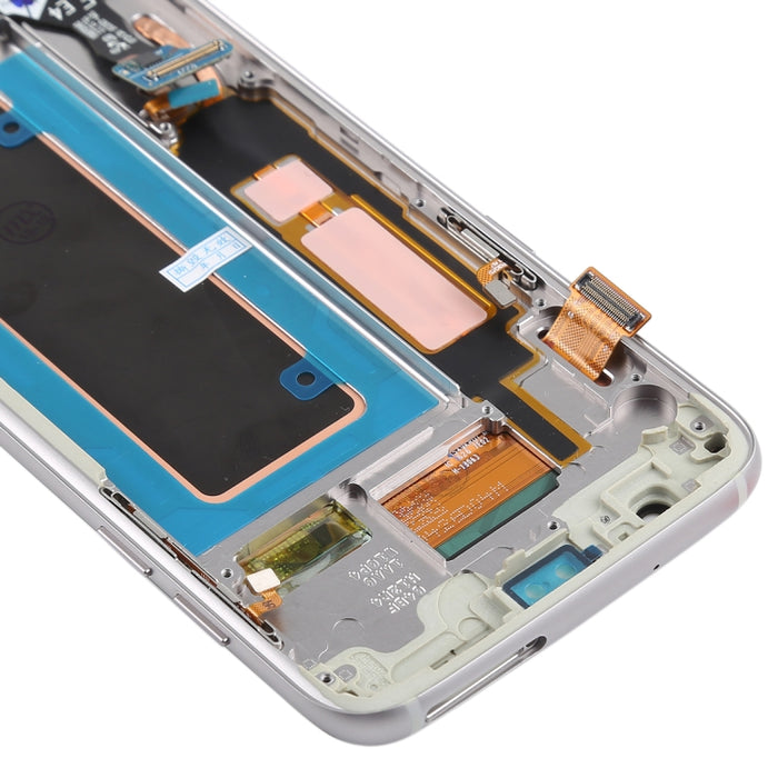 Pantalla LCD de material Super AMOLED original y ensamblaje completo del digitalizador (con marco / cable flexible de puerto de carga / cable flexible de botón de encendido / cable flexible de botón de volumen) para Galaxy S7 Edge / G935F / G935FD