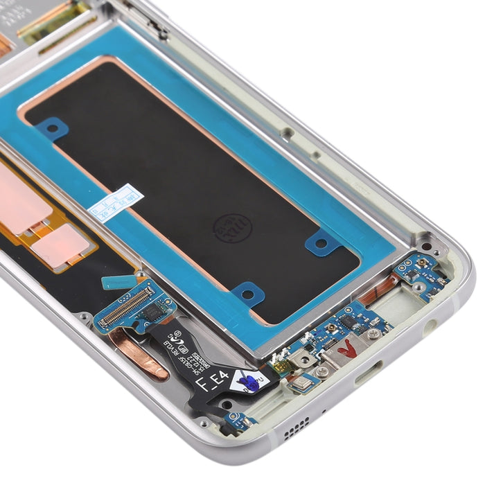 Pantalla LCD de material Super AMOLED original y ensamblaje completo del digitalizador (con marco / cable flexible de puerto de carga / cable flexible de botón de encendido / cable flexible de botón de volumen) para Galaxy S7 Edge / G935F / G935FD