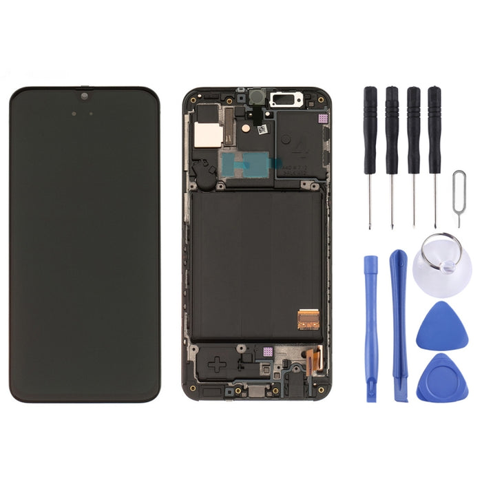 Pantalla LCD y digitalizador de montaje completo con marco para Galaxy A40 SM-A405F