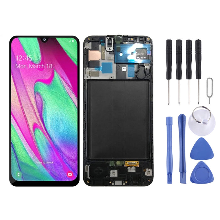 Pantalla LCD Original y Montaje Completo del Digitalizador con Marco para Galaxy A50 SM-A505F