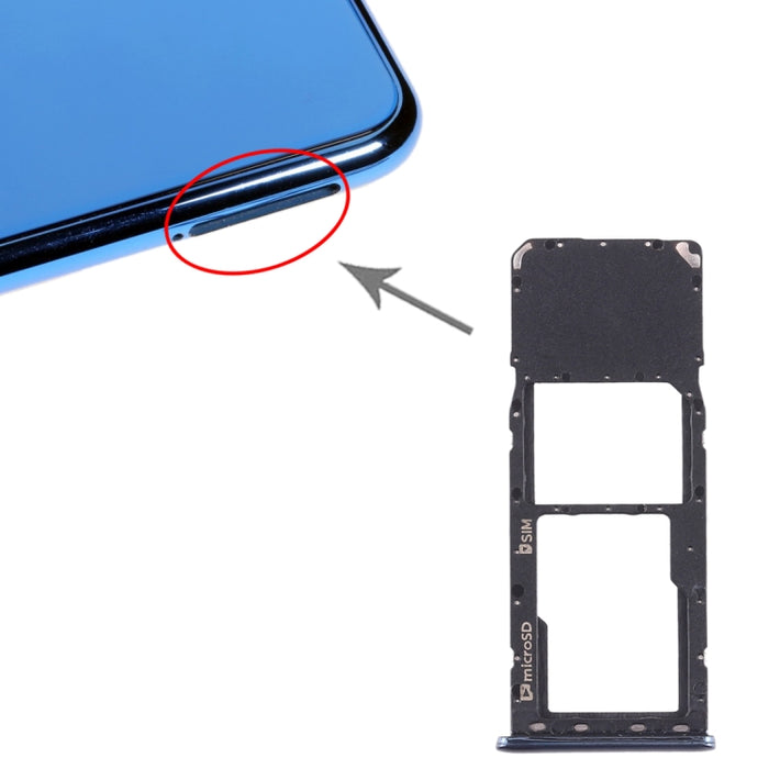 Para Galaxy A7 (2018) / A750F Bandeja Tarjeta SIM + Bandeja Tarjeta Micro SD