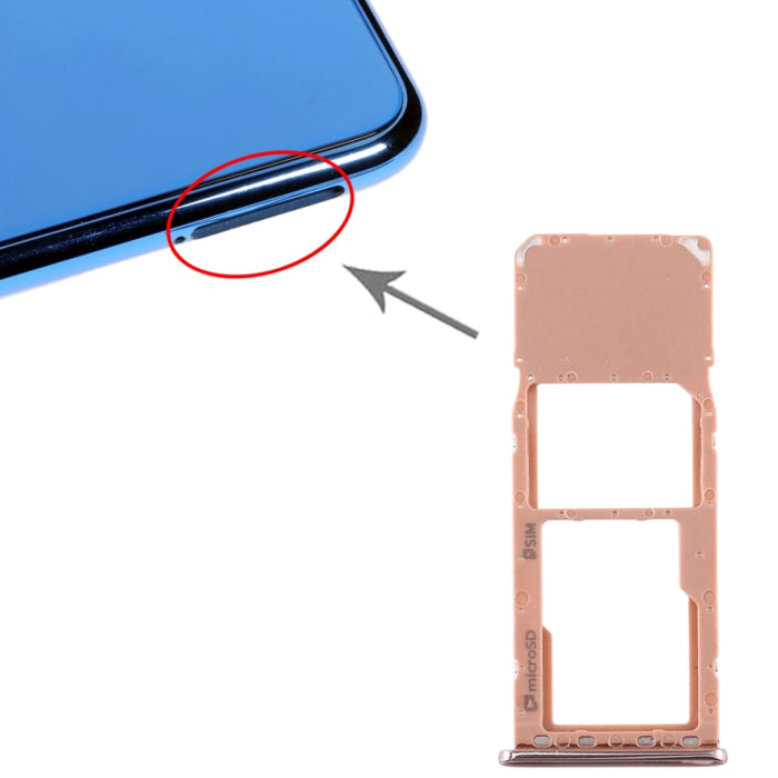 Para Galaxy A7 (2018) / A750F Bandeja Tarjeta SIM + Bandeja Tarjeta Micro SD