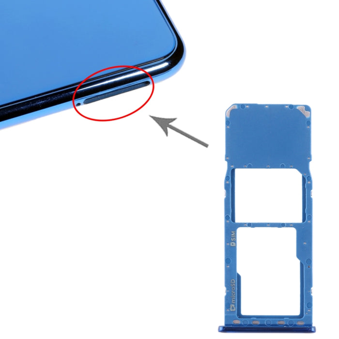 Para Galaxy A7 (2018) / A750F Bandeja Tarjeta SIM + Bandeja Tarjeta Micro SD