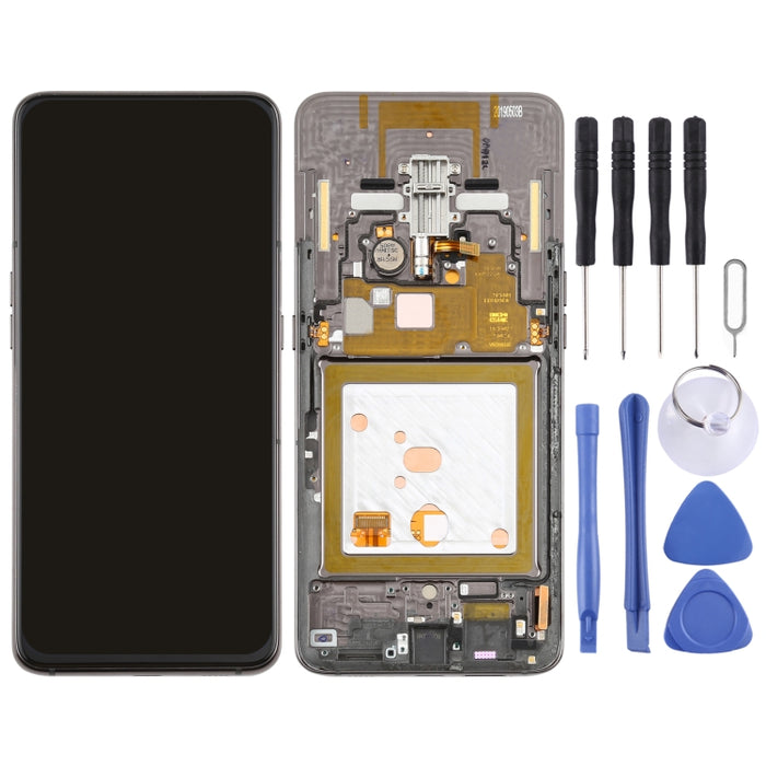 Pantalla LCD de material Super AMOLED original y ensamblaje completo del digitalizador con marco para Galaxy A80