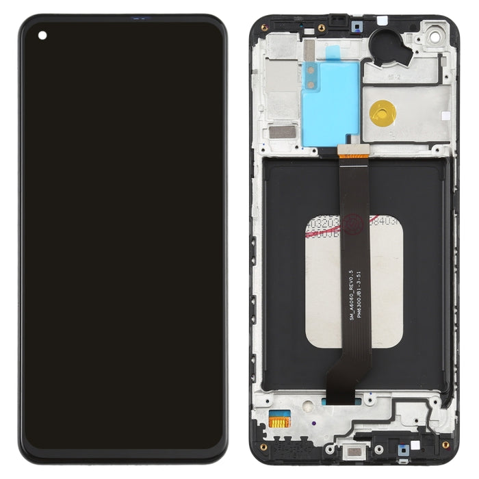 Pantalla LCD de material original PLS TFT y ensamblaje completo del digitalizador con marco para Galaxy M40