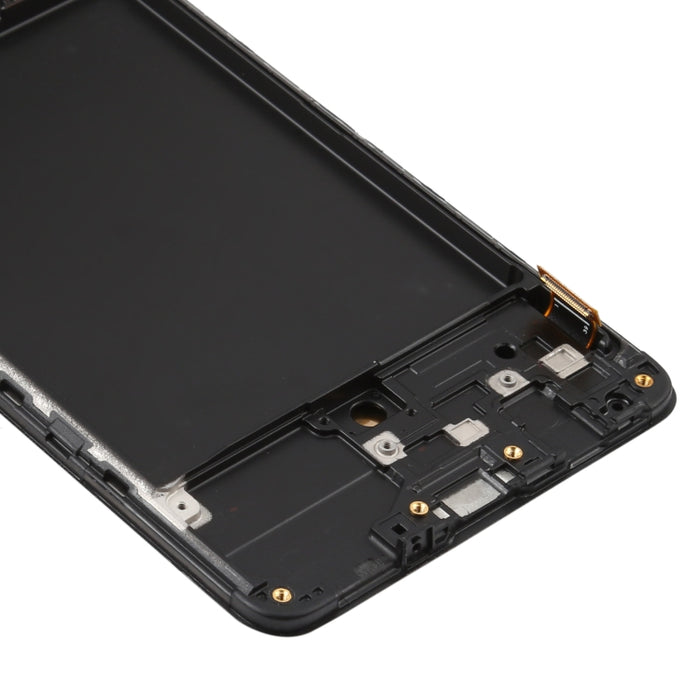 Pantalla LCD de material Super AMOLED original y ensamblaje completo del digitalizador con marco para Galaxy A71