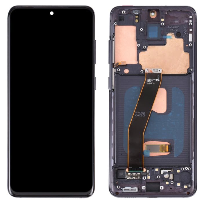 Pantalla LCD de material AMOLED dinámico original y ensamblaje completo del digitalizador con marco para Samsung Galaxy S20 4G SM-G980