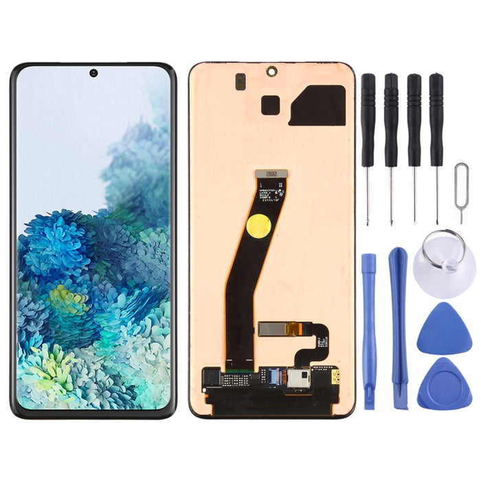 Pantalla LCD de material dinámico AMOLED original y ensamblaje completo del digitalizador para Galaxy S20 4G