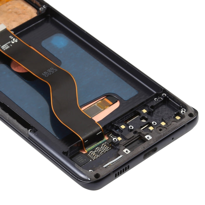 Pantalla LCD de material AMOLED dinámico original y ensamblaje completo del digitalizador con marco para Galaxy S20+ 4G