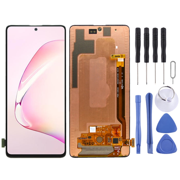 Pantalla LCD de material Super AMOLED original y ensamblaje completo del digitalizador para Galaxy Note10 Lite