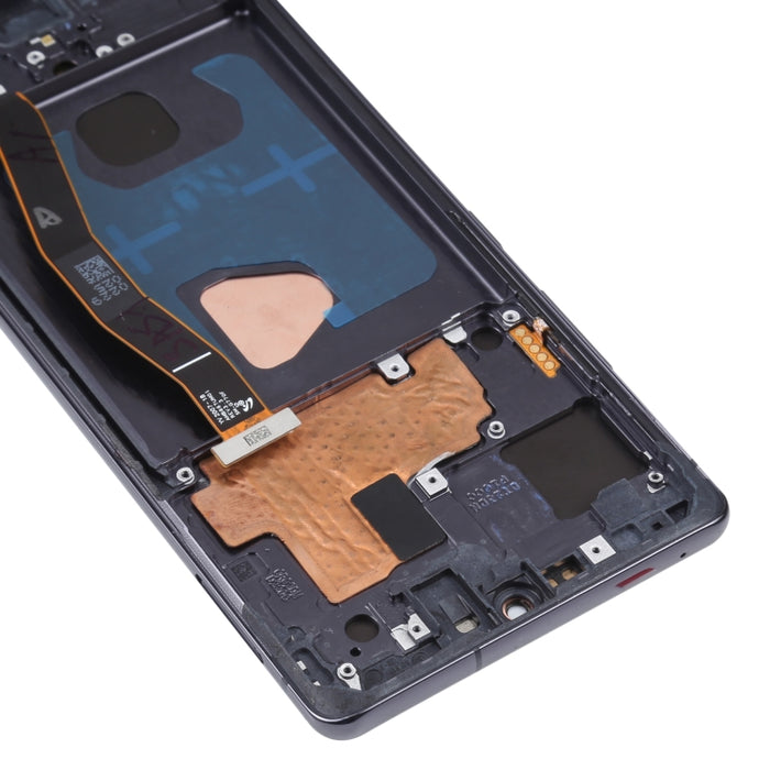 Pantalla LCD de material Super AMOLED original y ensamblaje completo del digitalizador con marco para Galaxy S10 Lite