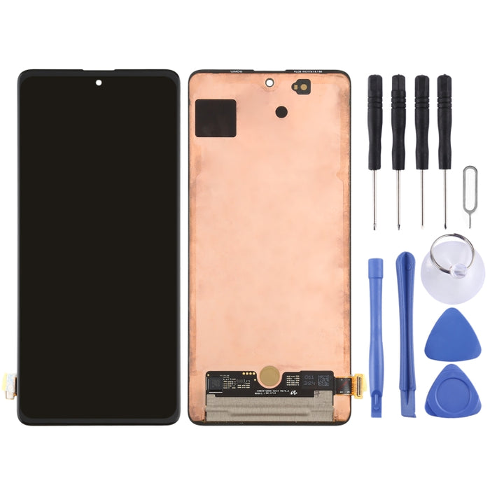 Pantalla LCD de material Super AMOLED original y ensamblaje completo del digitalizador para Galaxy A71 4G