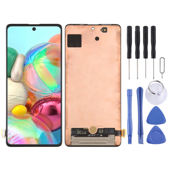 Pantalla LCD de material Super AMOLED original y ensamblaje completo del digitalizador para Galaxy A71 4G