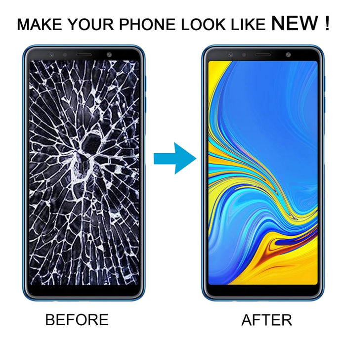 Pantalla LCD de material TFT y ensamblaje completo del digitalizador con marco para Samsung Galaxy A7 (2018) / SM-A750F