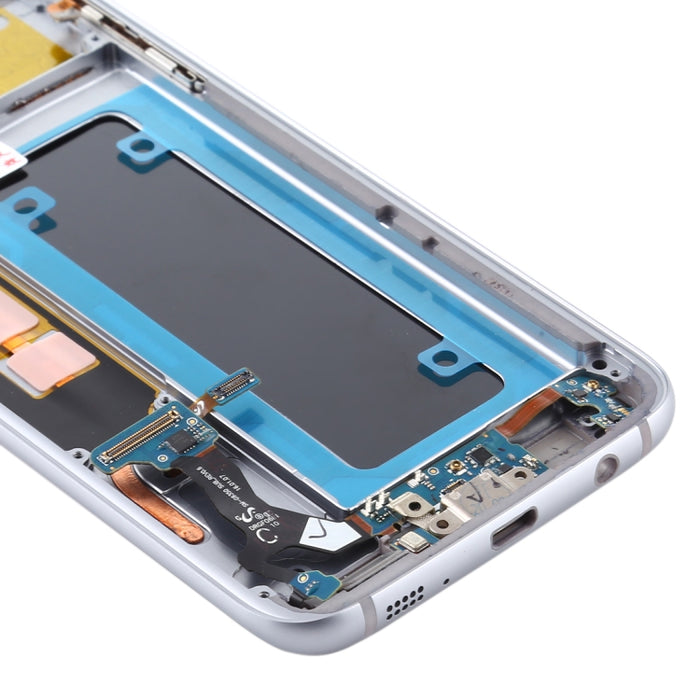 Pantalla LCD de material OLED y ensamblaje completo del digitalizador con marco para Samsung Galaxy S7 Edge / SM-G935F
