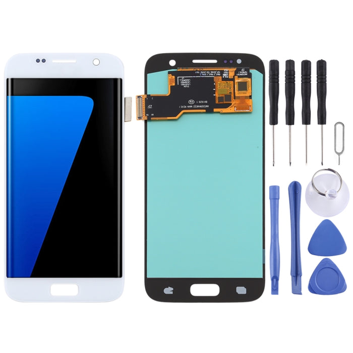 Pantalla LCD de material OLED y ensamblaje completo del digitalizador para Samsung Galaxy S7