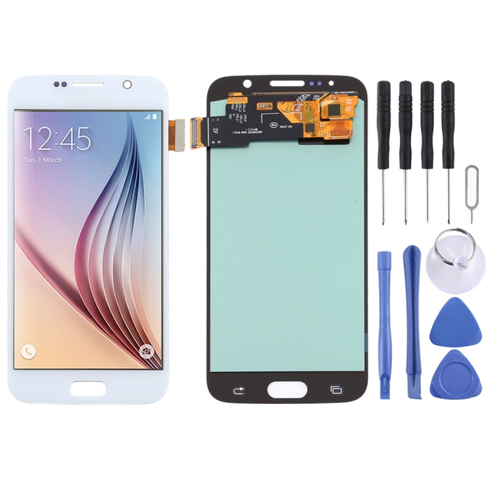 Pantalla LCD de material OLED y ensamblaje completo del digitalizador para Samsung Galaxy S6