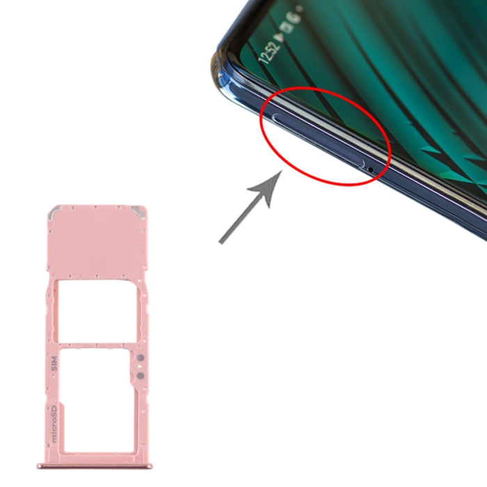Para Samsung Galaxy A51 Bandeja Tarjeta SIM + Bandeja Tarjeta Micro SD