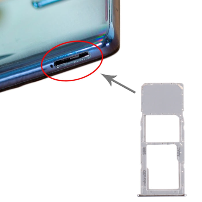 Para Samsung Galaxy A71 / A715 Bandeja Tarjeta SIM + Bandeja Tarjeta Micro SD