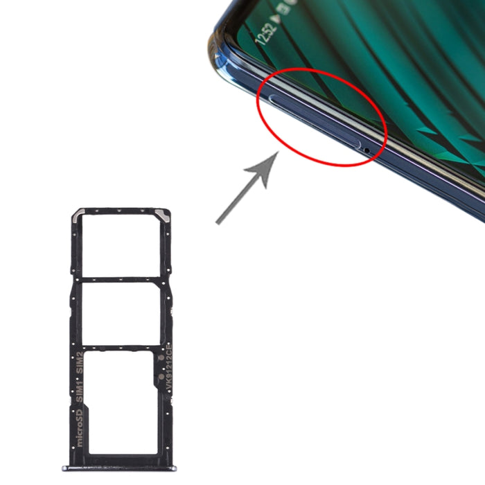Para Samsung Galaxy A51 / A515 Bandeja de tarjeta SIM + Bandeja de tarjeta SIM + Bandeja de tarjeta Micro SD