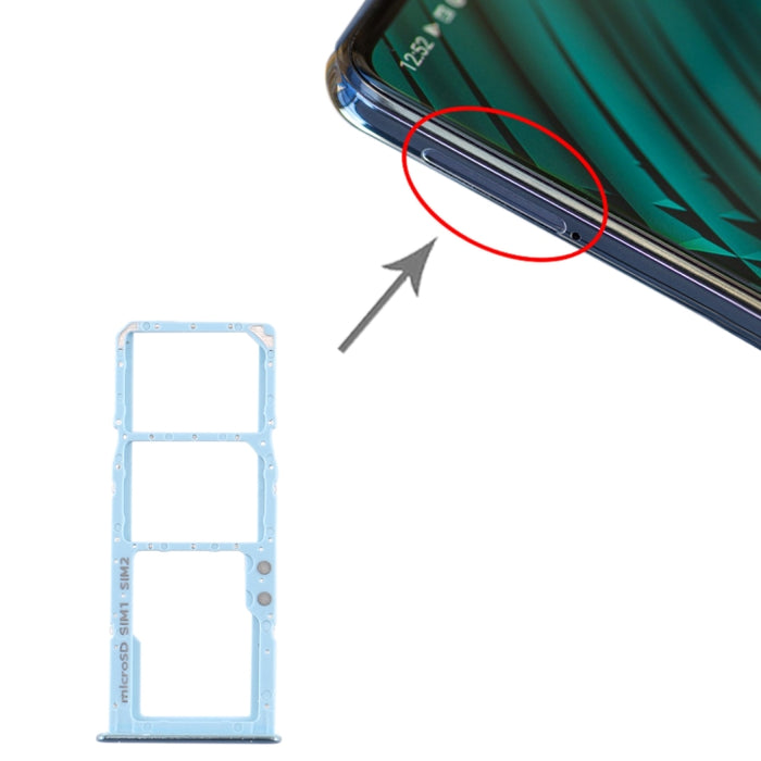 Para Samsung Galaxy A51 / A515 Bandeja de tarjeta SIM + Bandeja de tarjeta SIM + Bandeja de tarjeta Micro SD