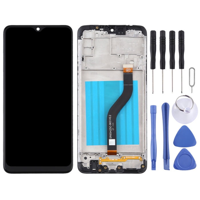 Pantalla LCD y digitalizador de montaje completo con marco para Samsung Galaxy A20s