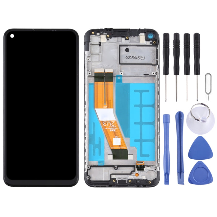 Pantalla LCD y digitalizador de montaje completo con marco para Samsung Galaxy A11