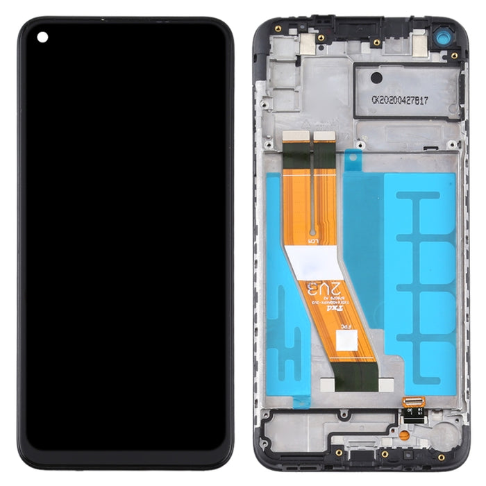 Pantalla LCD y digitalizador de montaje completo con marco para Samsung Galaxy A11