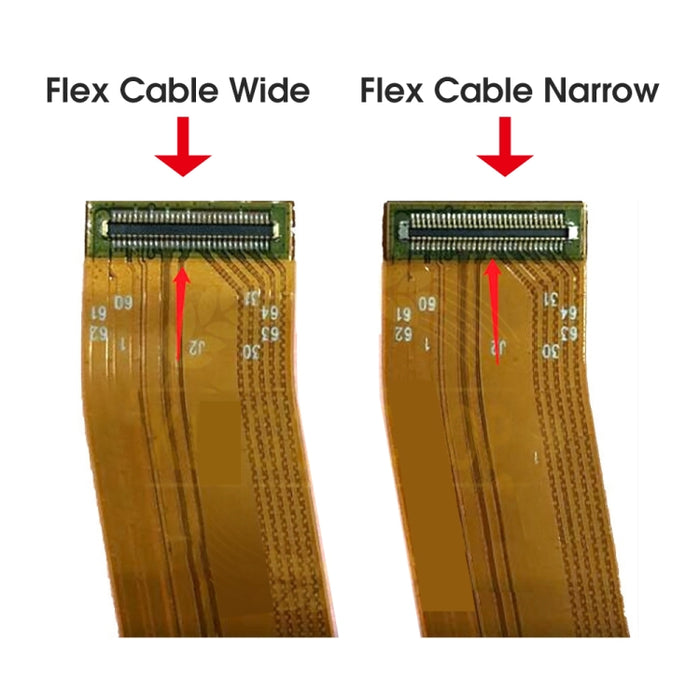 Pantalla LCD y digitalizador de montaje completo con marco (cable flexible ancho) para Samsung Galaxy A01