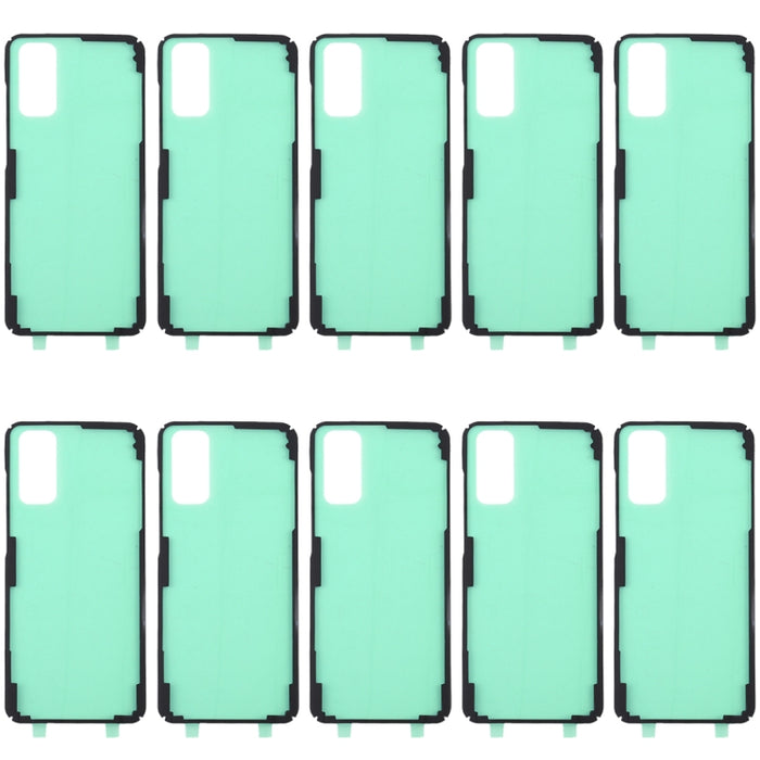 Para Samsung Galaxy S20 10 piezas adhesivo de cubierta trasera