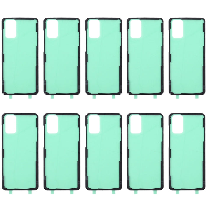 Para Samsung Galaxy S20 + 10 piezas adhesivo de cubierta trasera