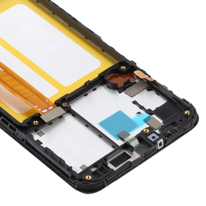 Pantalla LCD de material TFT y ensamblaje completo del digitalizador con marco para Samsung Galaxy A20e