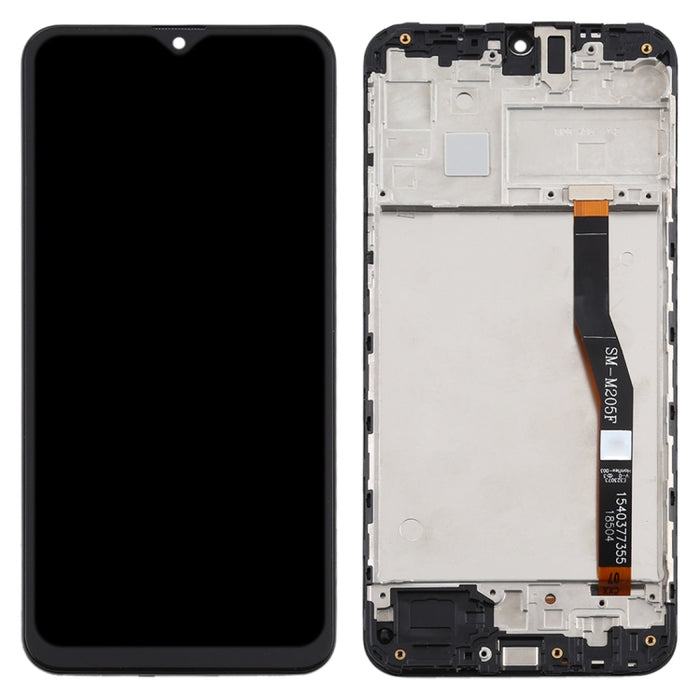 Pantalla LCD de material TFT y ensamblaje completo del digitalizador con marco para Samsung Galaxy M20