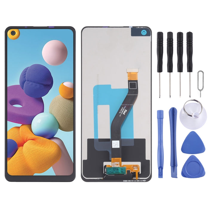 Pantalla LCD Original y Montaje Completo del Digitalizador para Samsung Galaxy A21