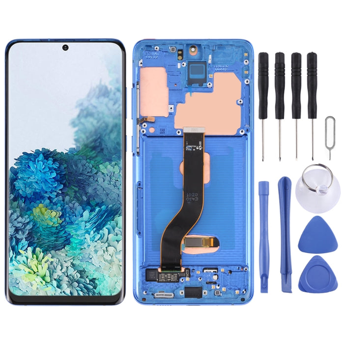 Pantalla LCD Original y Montaje Completo del Digitalizador con Marco para Samsung Galaxy S20+ 5G SM-G986B/G985