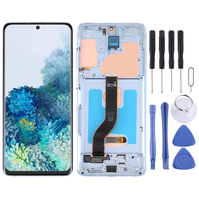 Pantalla LCD Original y Montaje Completo del Digitalizador con Marco para Samsung Galaxy S20+ 5G SM-G986B/G985