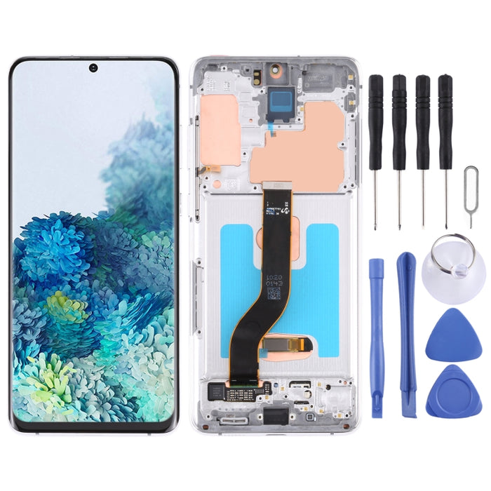 Pantalla LCD Original y Montaje Completo del Digitalizador con Marco para Samsung Galaxy S20+ 5G SM-G986B/G985