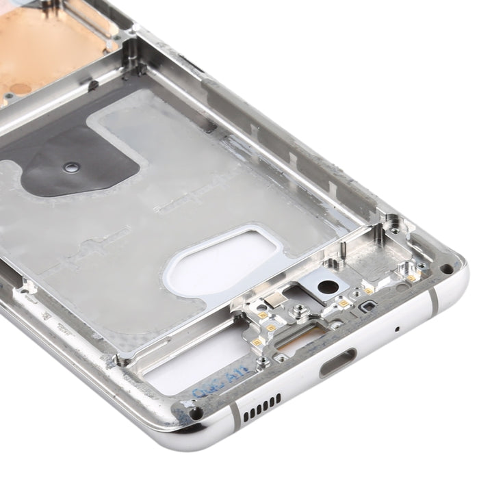 Para Samsung Galaxy S20 Ultra Placa de bisel de marco medio con teclas laterales