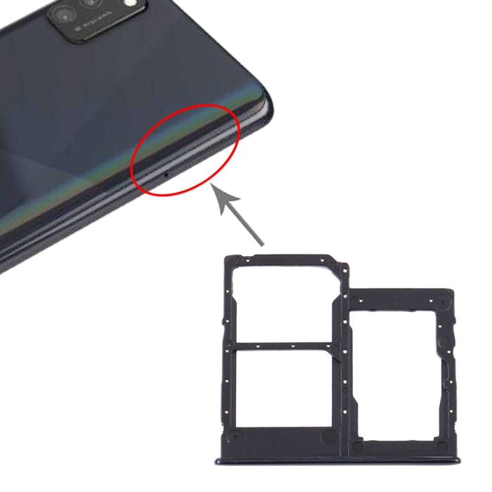Para Samsung Galaxy A41 / A415 Bandeja Tarjeta SIM + Bandeja Tarjeta SIM + Bandeja Tarjeta Micro SD