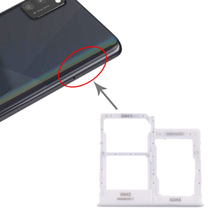 Para Samsung Galaxy A41 / A415 Bandeja Tarjeta SIM + Bandeja Tarjeta SIM + Bandeja Tarjeta Micro SD