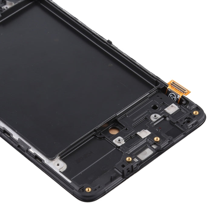 Pantalla LCD de material TFT y ensamblaje completo del digitalizador con marco (no admite identificación de huellas dactilares) para Samsung Galaxy A71 / SM-A715