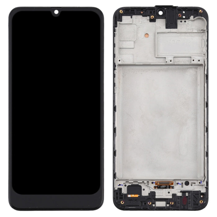 Pantalla LCD de material TFT y ensamblaje completo del digitalizador con marco para Samsung Galaxy M21 / SM-M215