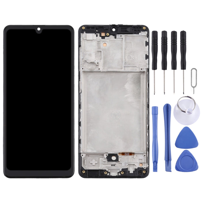 Pantalla LCD de material TFT y ensamblaje completo del digitalizador con marco para Samsung Galaxy A31 / SM-A315