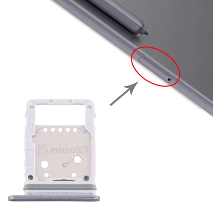 Para Samsung Galaxy Tab S6 SM-T860 Bandeja de tarjeta SIM + Bandeja de tarjeta Micro SD
